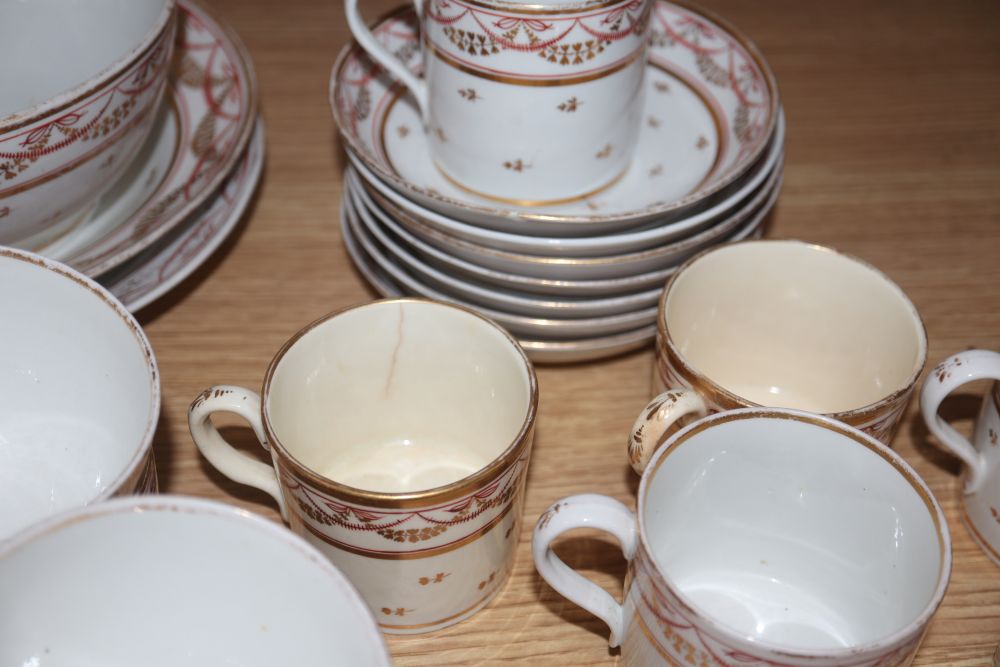 An English porcelain tea / coffee set, circa 1815